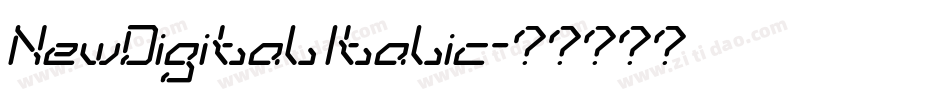 NewDigital Italic字体转换